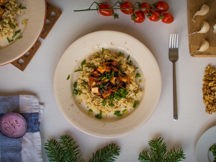 Tofu s iernou fazuou